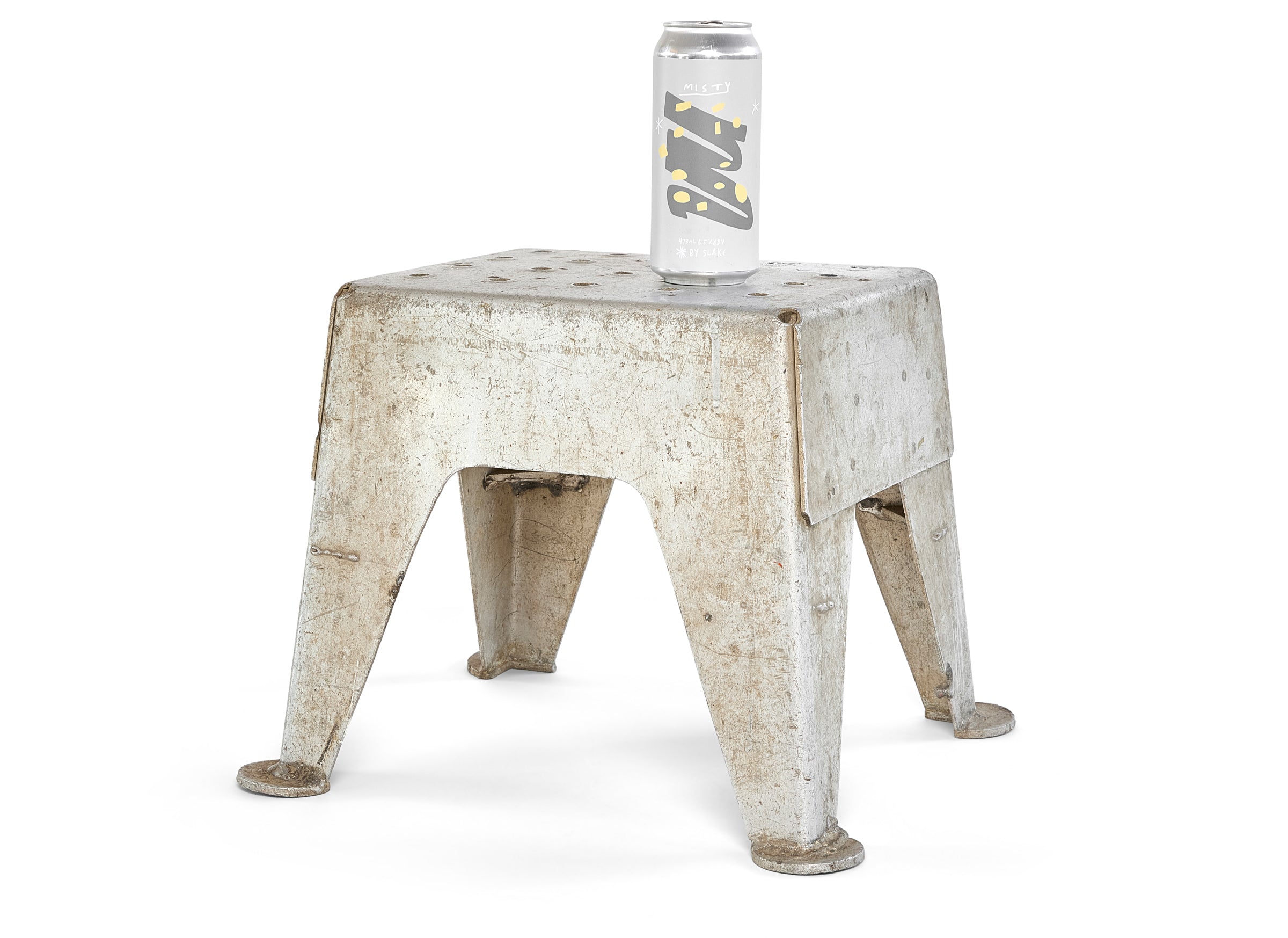 Intersting Solid Folded Aluminum Submarine Stool