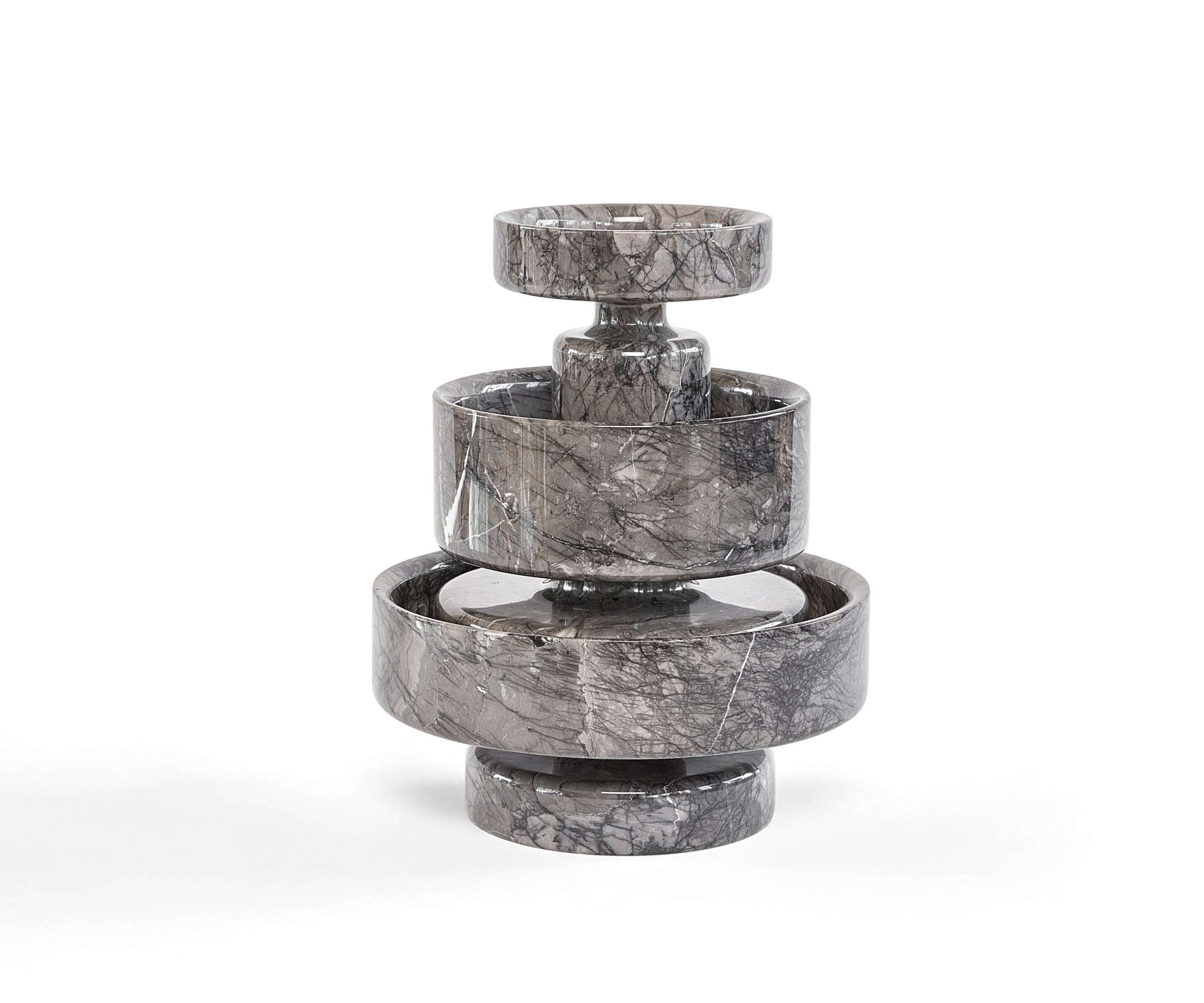 Collection of Rare Marble Vessels by Angelo Mangiarotti for Knoll International