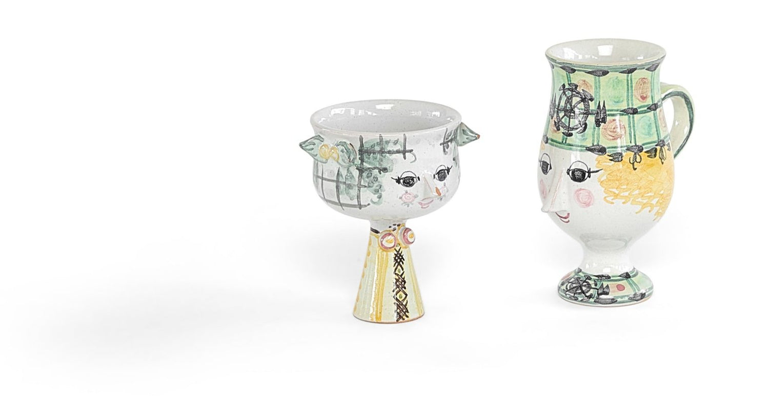 Miniature Vases Handmade and Painted by Bjorn Winblaad
