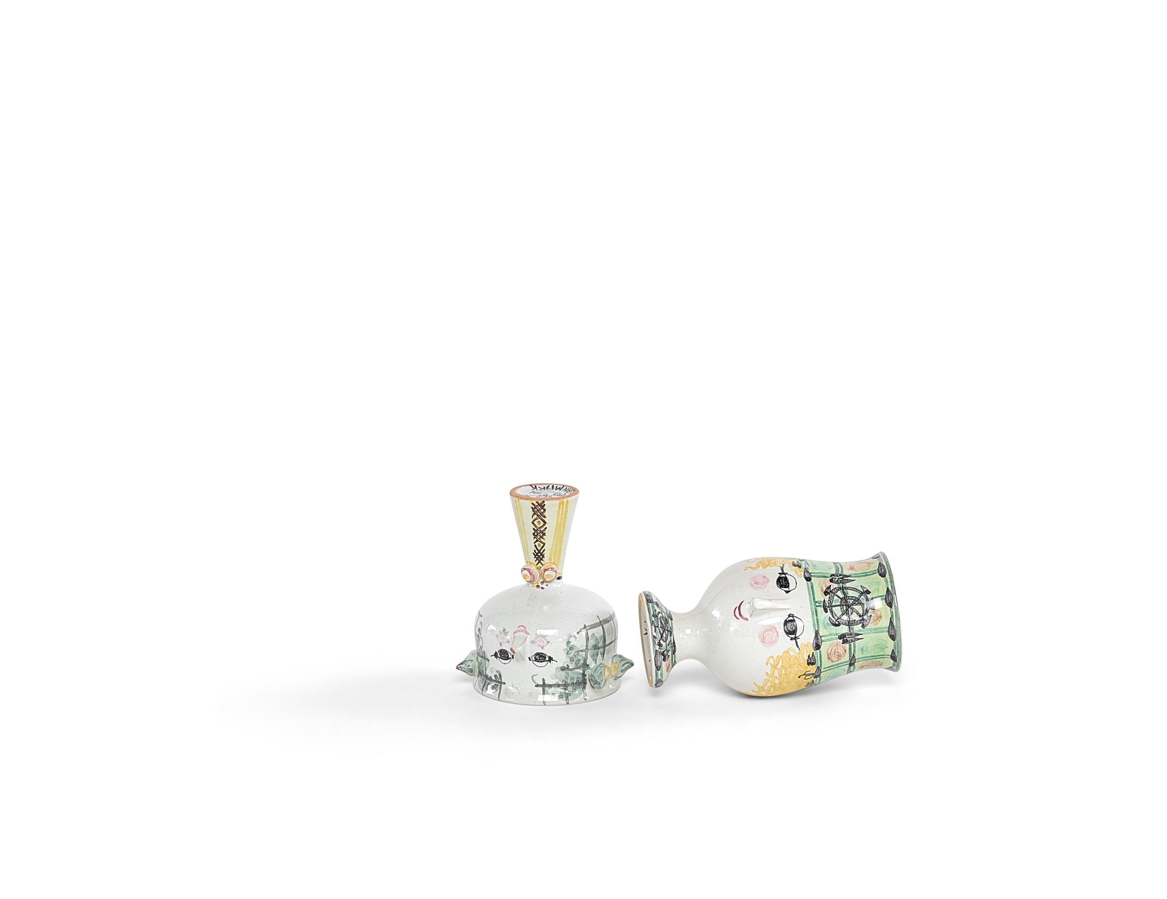 Miniature Vases Handmade and Painted by Bjorn Winblaad