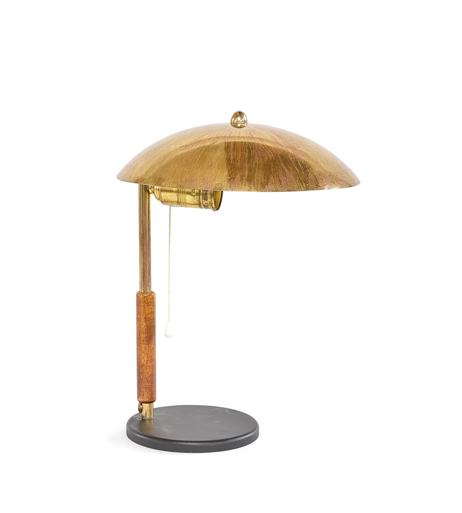 Paavo Tynell Brass and Iron Table Lamp for Taito Oy