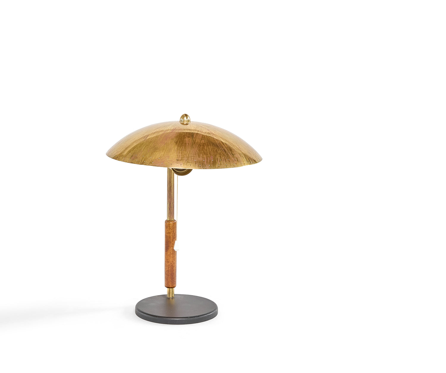 Paavo Tynell Brass and Iron Table Lamp for Taito Oy