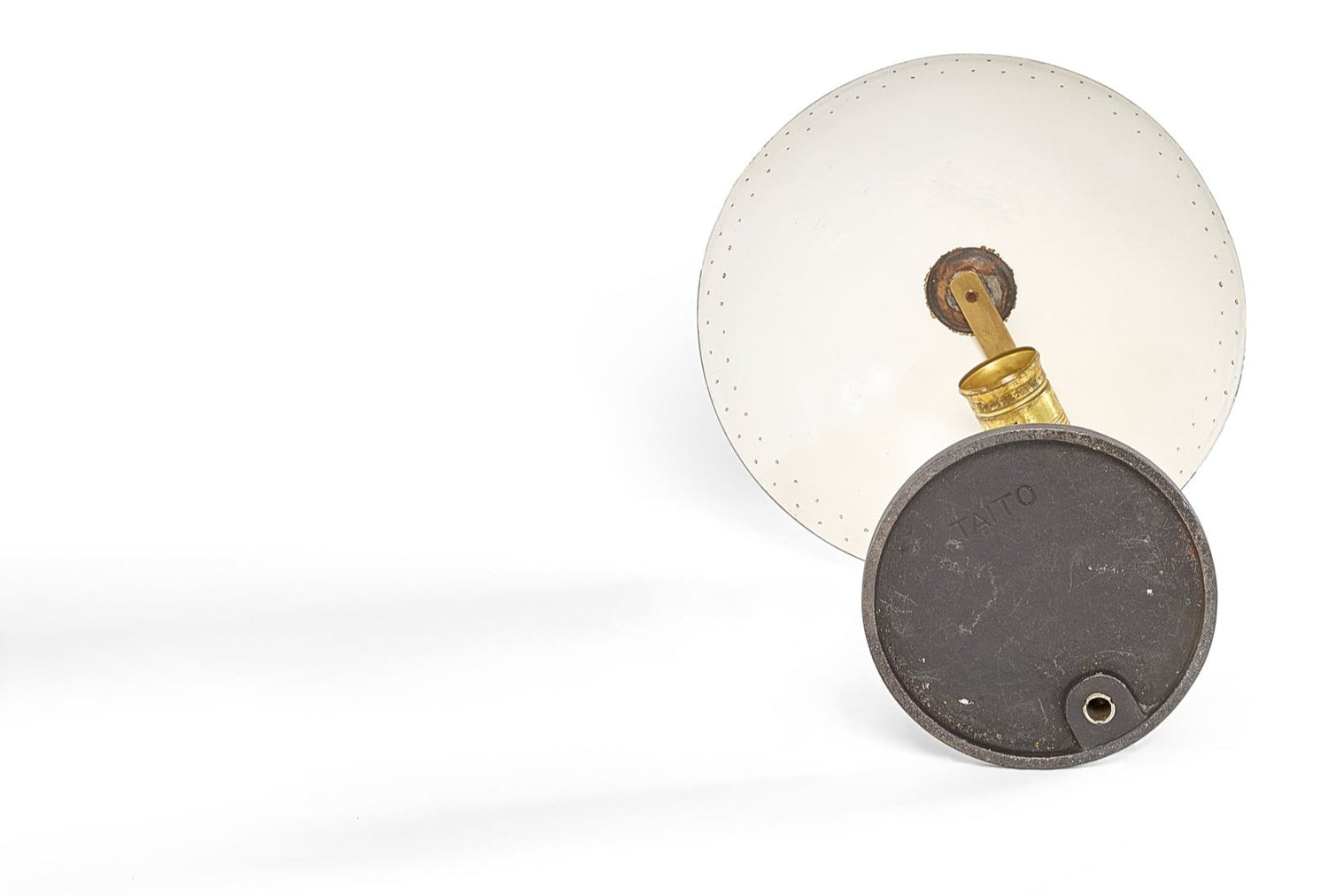 Paavo Tynell Brass and Iron Table Lamp for Taito Oy