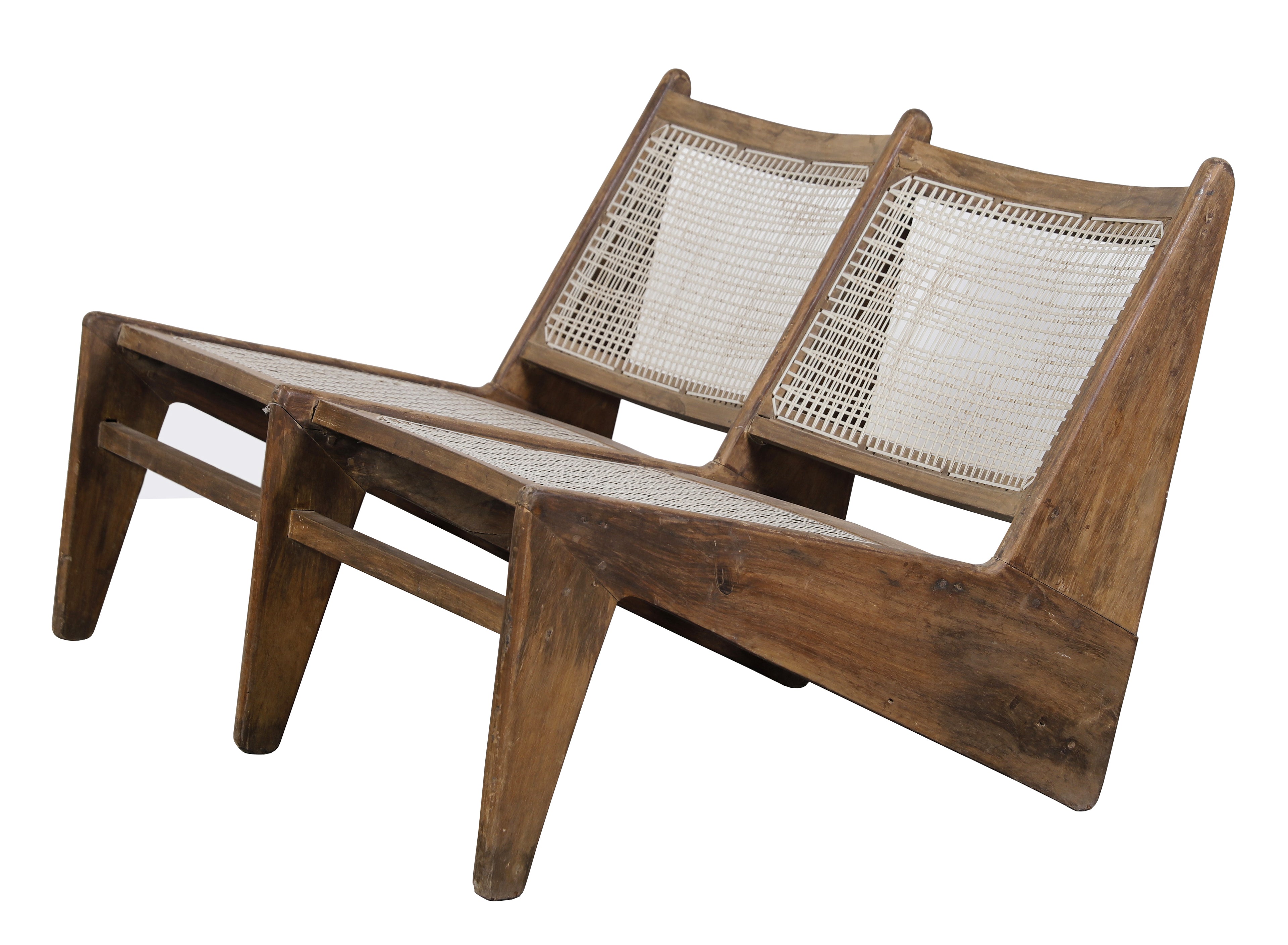 Rare and Special 2 Seat Kangaroo Lounge Chair for Chandigarh ca. 1955