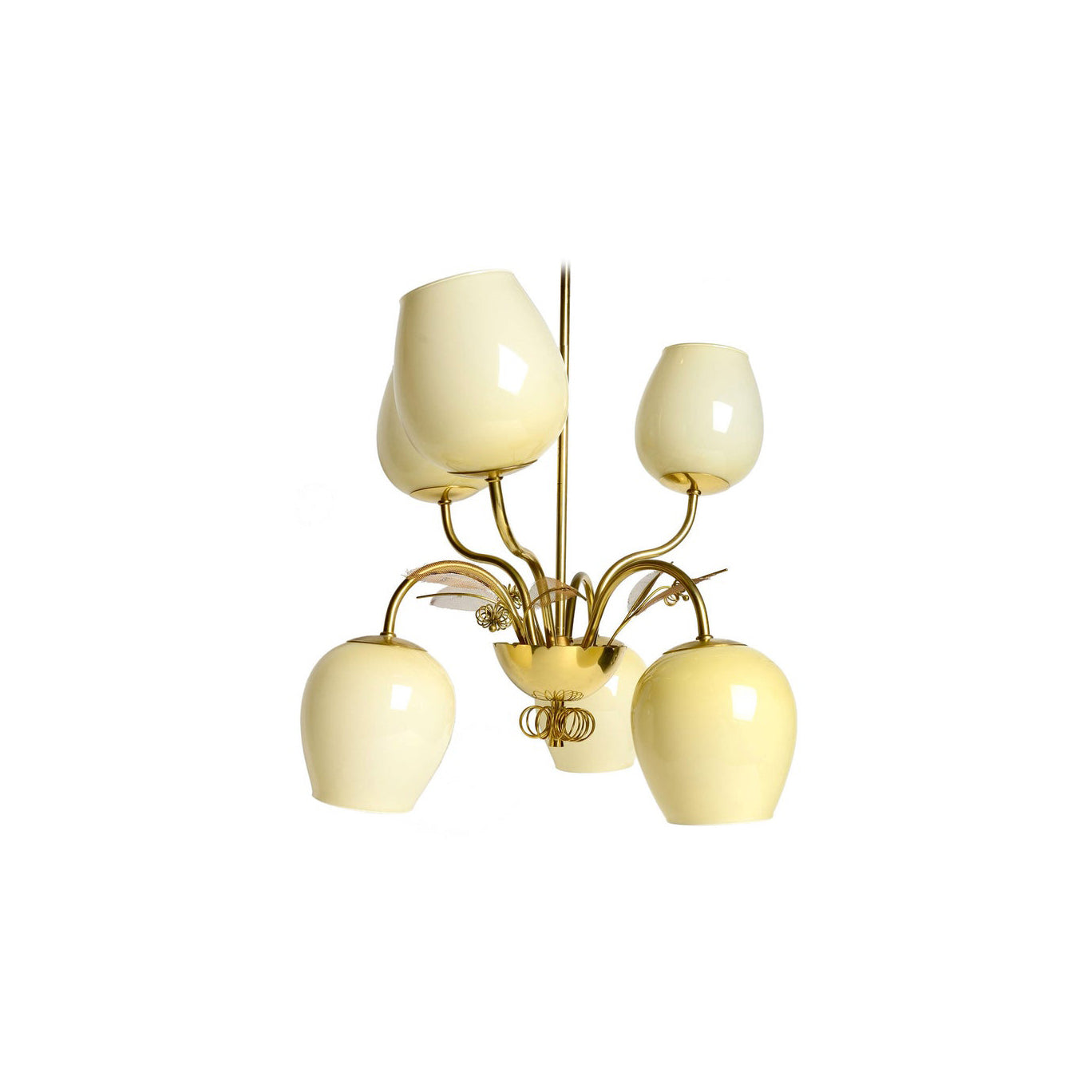 Paavo Tynell 6 Shade Chandelier