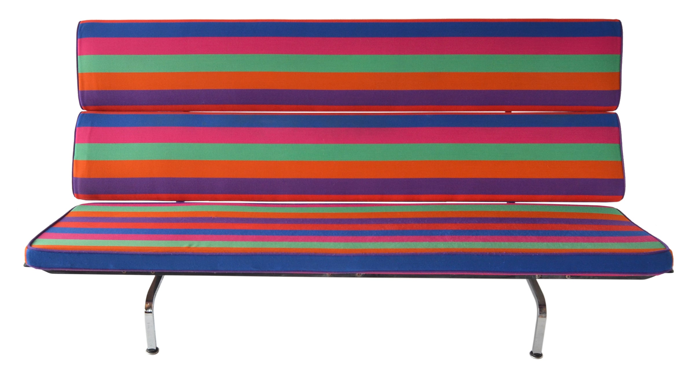 Important and Rare "Sofa Compact" by Charles Eames for Herman Miller