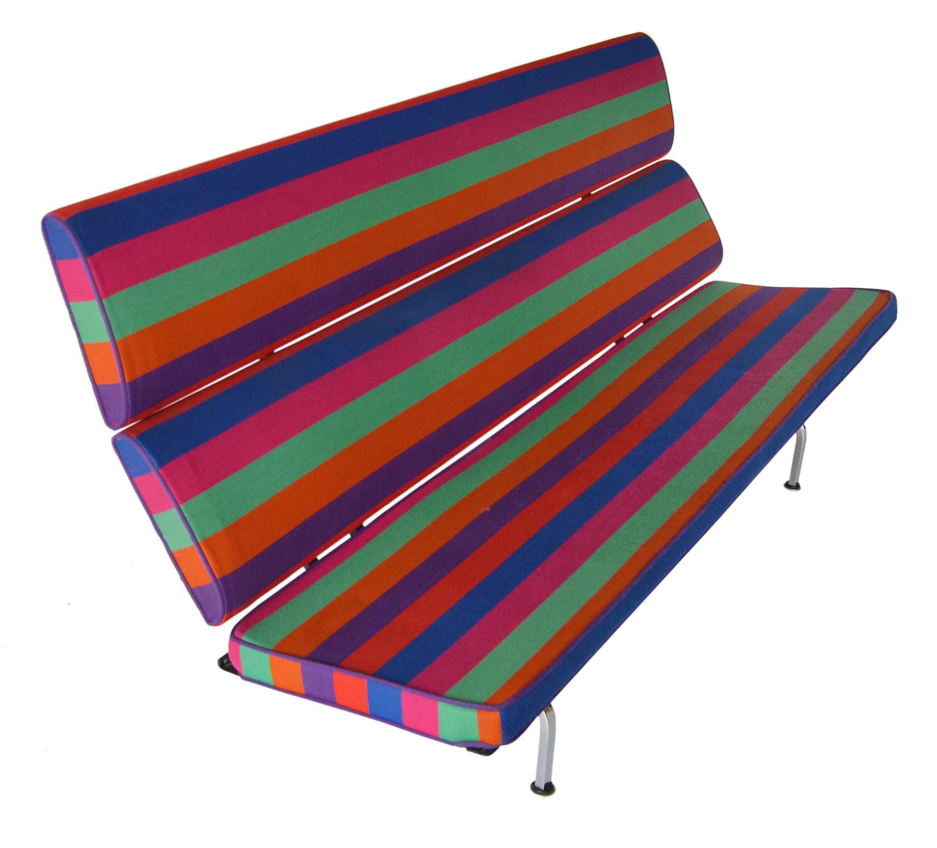 Important and Rare "Sofa Compact" by Charles Eames for Herman Miller