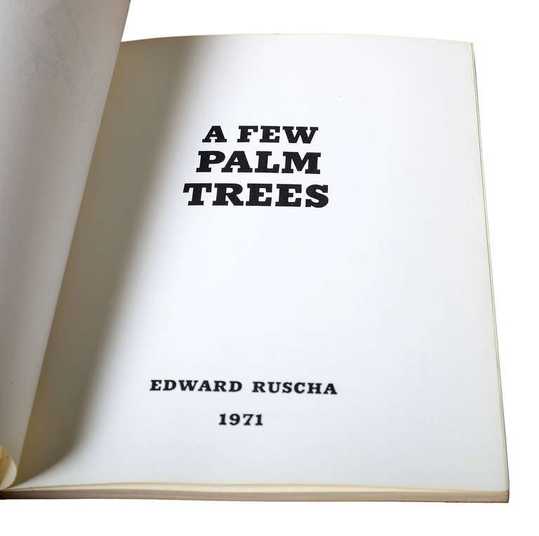 Ed Ruscha, A Few Palm Trees, 1971