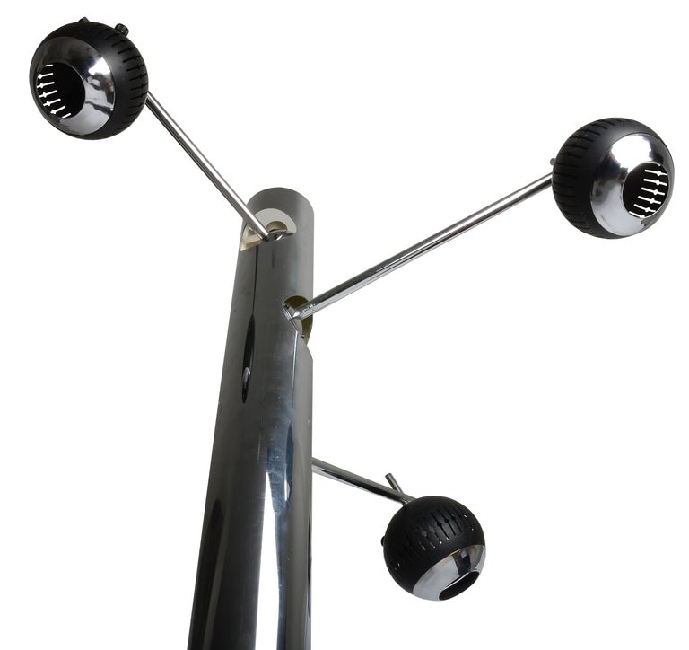 Monumental Angelo Lelli Floor Lamp For Arteluce.