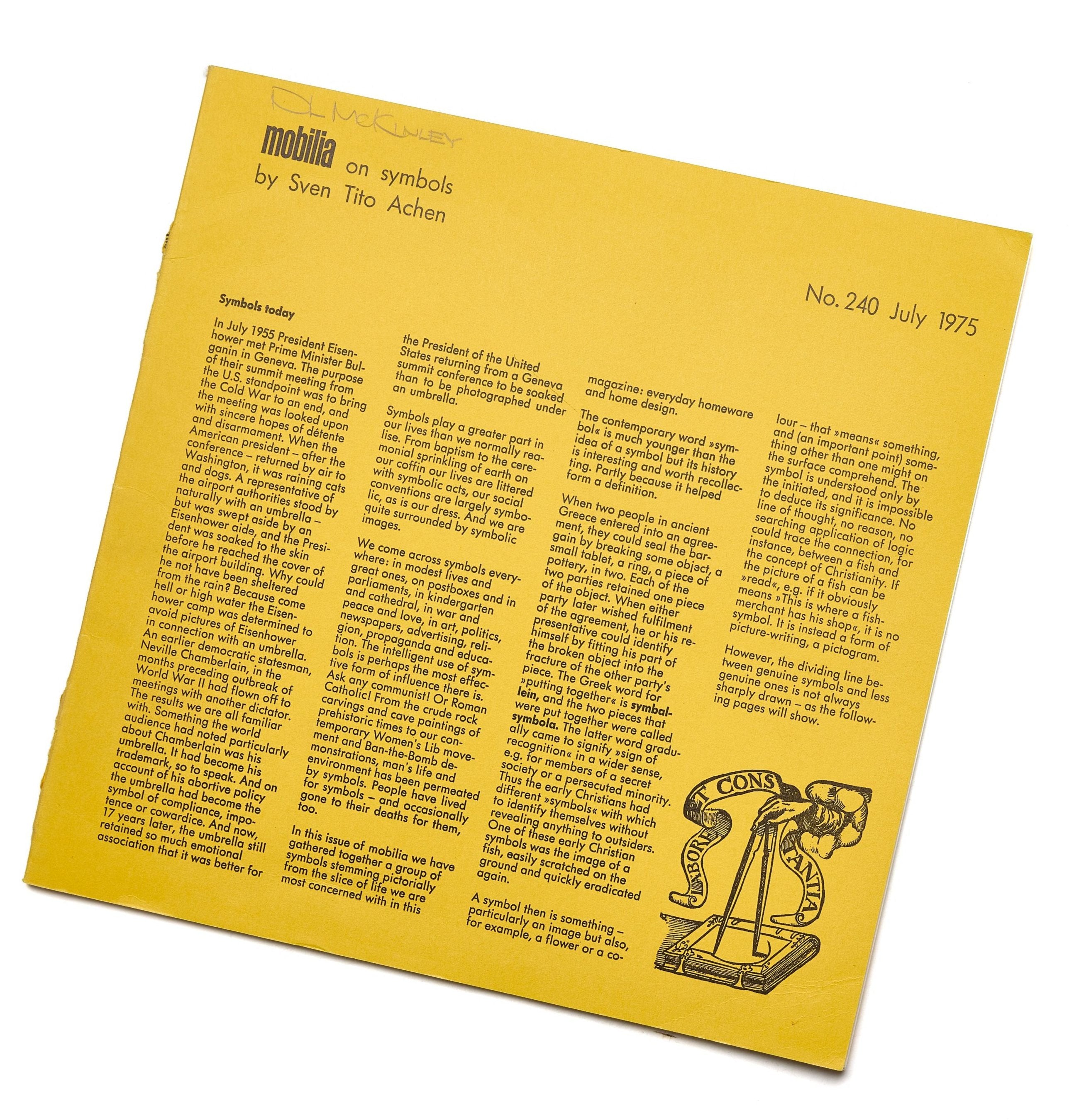 Mobilia no. 240 July 1975