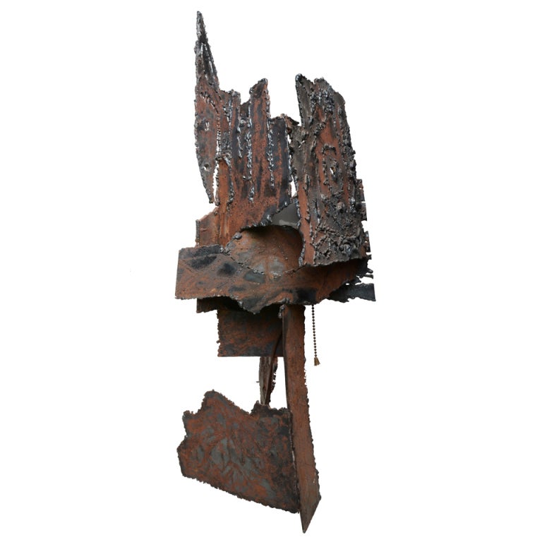 Metal Brutalist Lamp