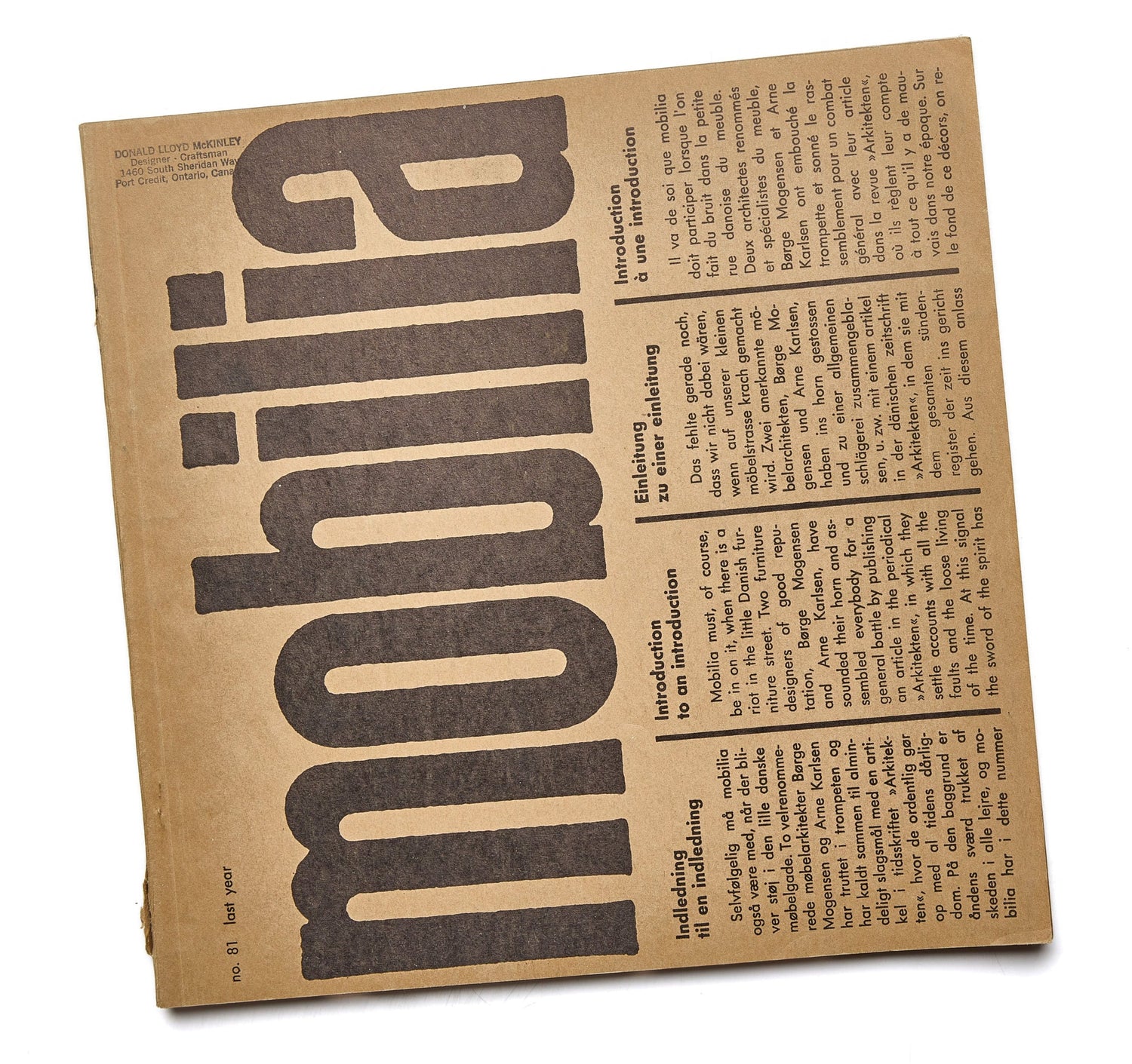 Mobilia &quot;Last Year&quot; Issue No.81