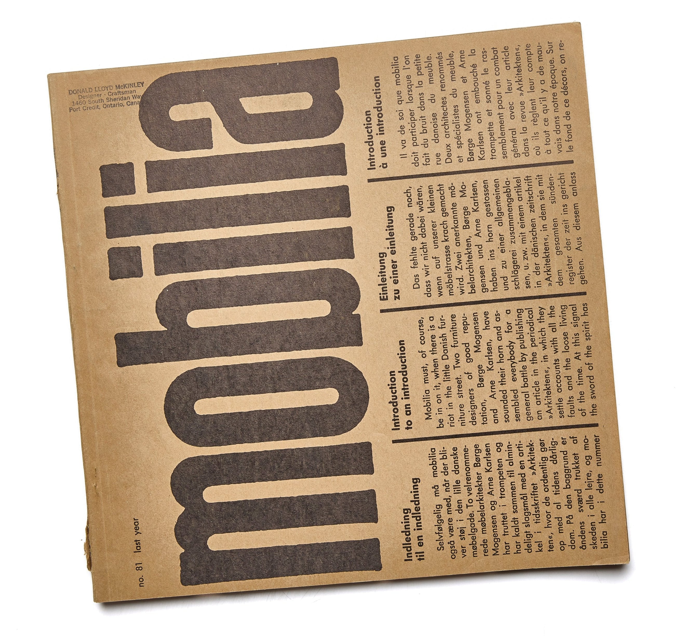 Mobilia &quot;Last Year&quot; Issue No.81