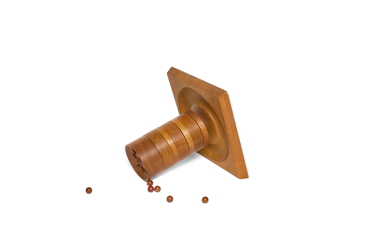 Danish Teak Tarnspil Tower Game by Piet Hein for Skjode Skjern