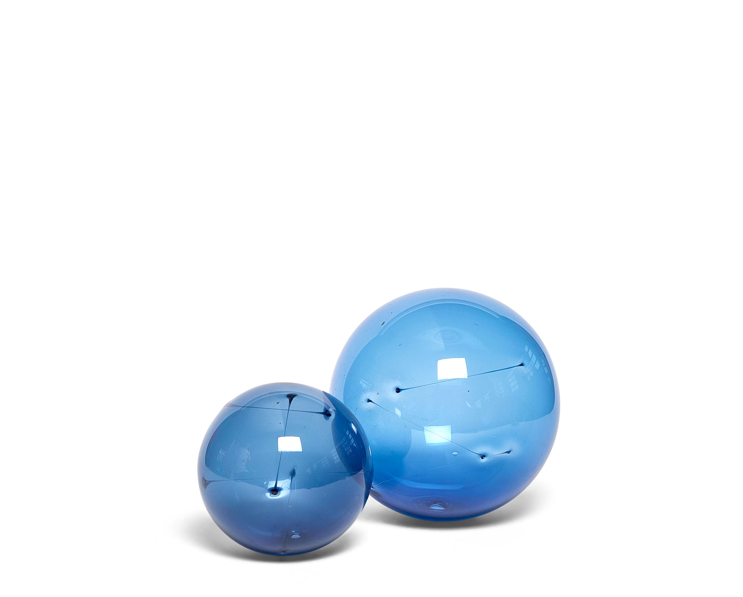 A Blue Glass &quot;Sunball&quot; by Timo Sarpaneva for IIttala