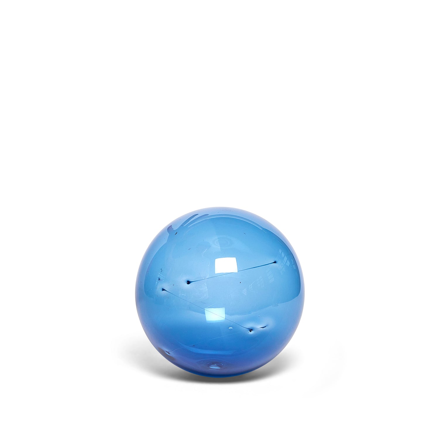 A Blue Glass &quot;Sunball&quot; by Timo Sarpaneva for IIttala