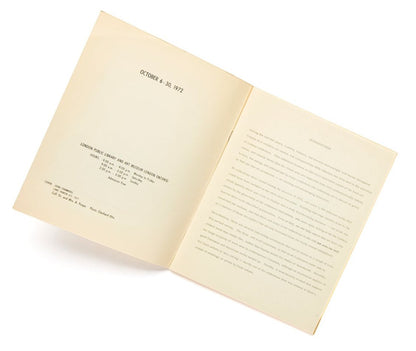 London Collects October 1972