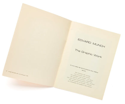 Edvard Munch  The Graphic Works