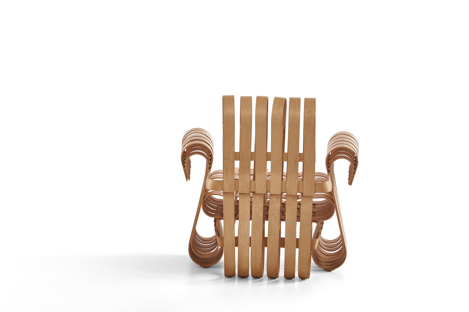 Frank Gehry Power Play Club Chair with Off Side Ottoman for Knoll
