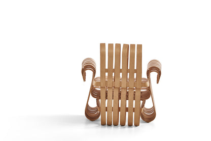Frank Gehry Power Play Club Chair with Off Side Ottoman for Knoll