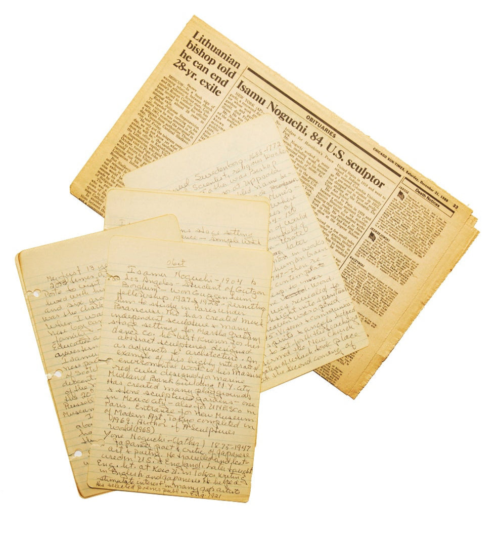 {"loading" => "lazy", "class" => "motion-reduce", "sizes" => "(min-width: 1200px) 267px, (min-width: 990px) calc((100vw - 10rem) / 4), (min-width: 750px) calc((100vw - 10rem) / 3), calc(100vw - 3rem)", "widths" => "165, 360, 535, 750, 940, 1100", "alt" => "Isamu Noguchi Obituary (Hand written )", "is" => "lazy-image"}