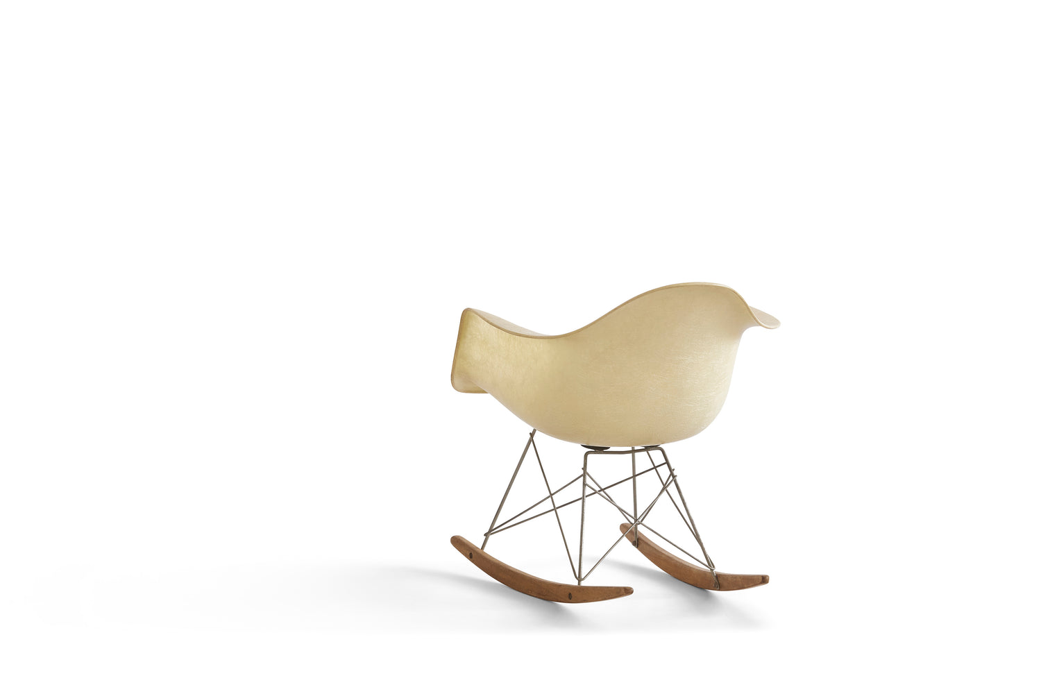 First Production Charles and Ray Eames &quot;Ankle Biter&quot; Rocking Chair for Herman Miller