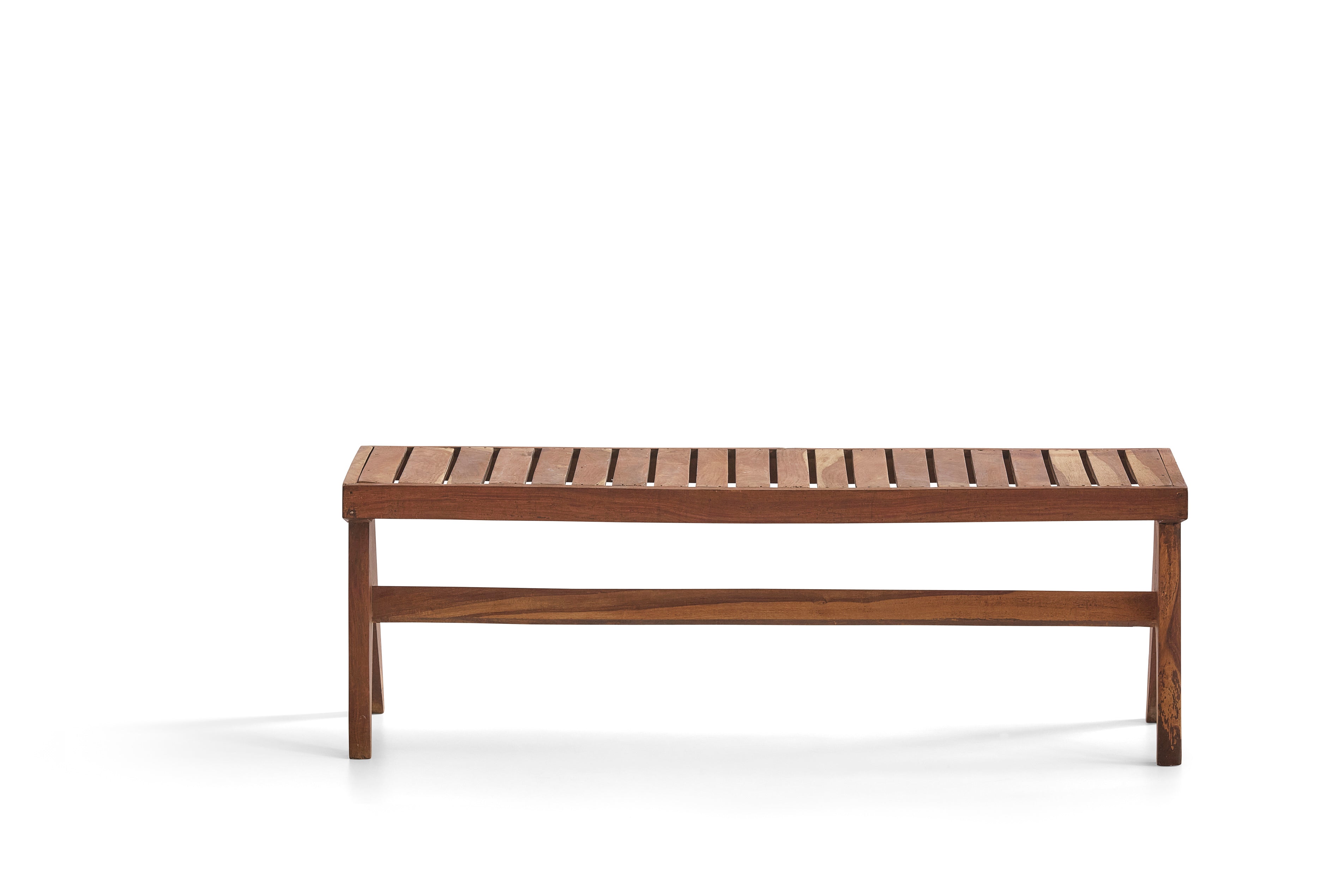Pierre Jeanneret Slatted Bench for the Chandigarh Project