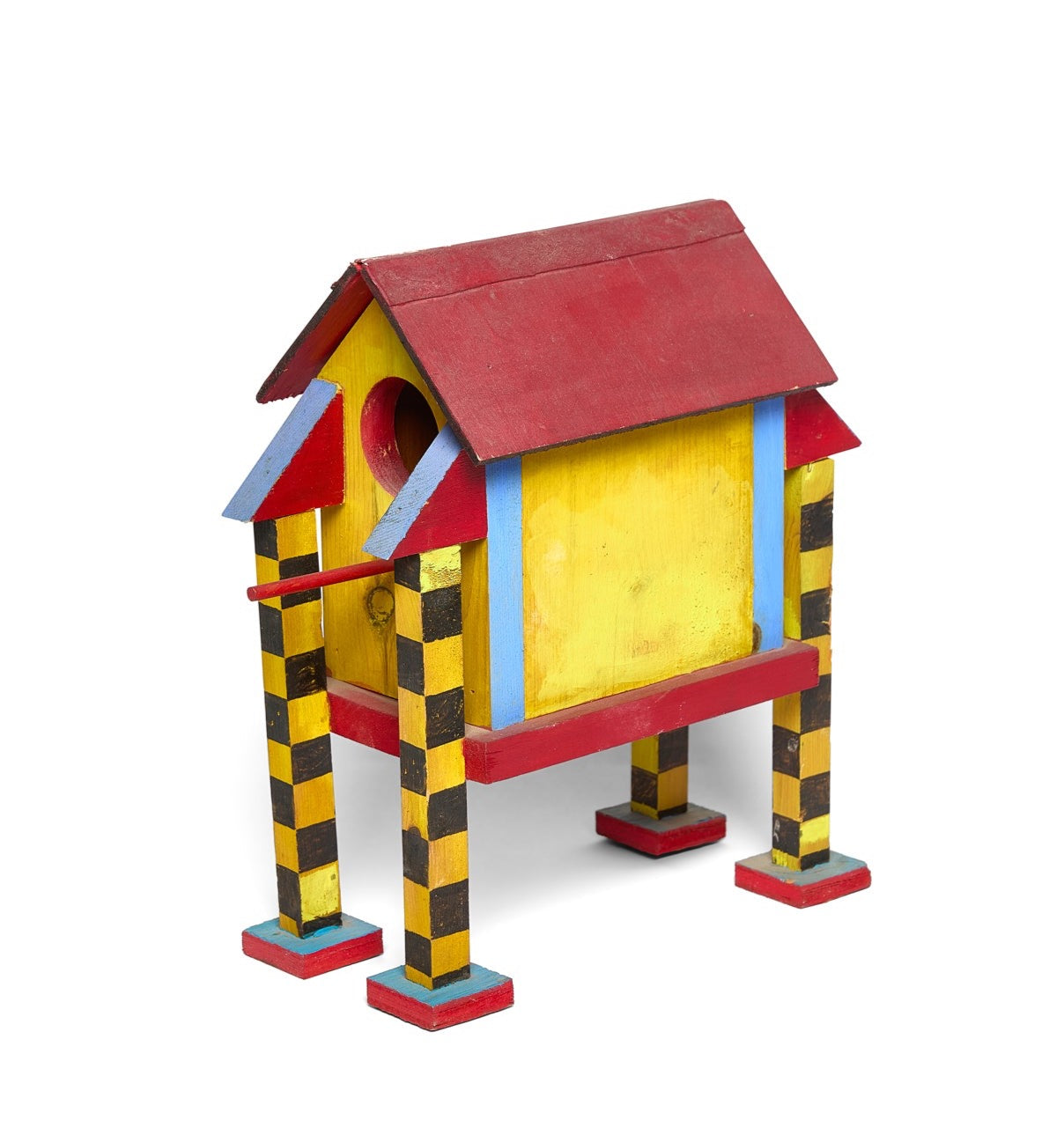 Incredible &quot;Memphis&quot; Table Top Birdhouse by Unknown Artist