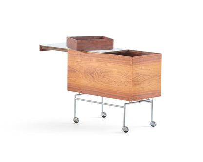 Rosewood Bar Cart by Poul Nörreklit for E. Pedersen, Denmark