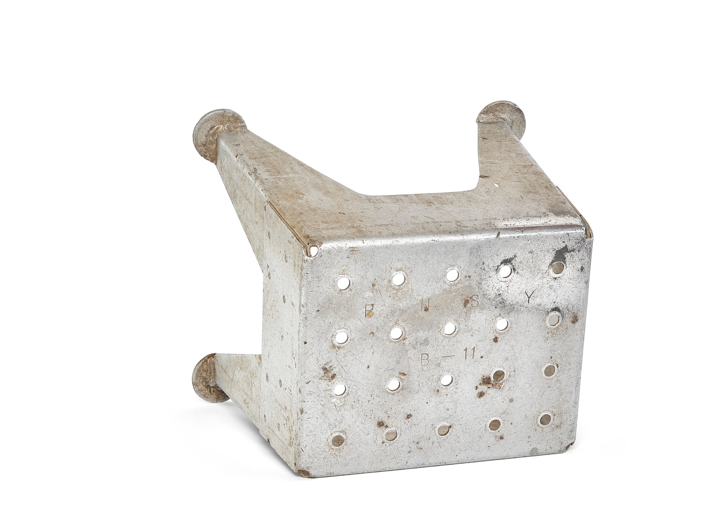 Intersting Solid Folded Aluminum Submarine Stool