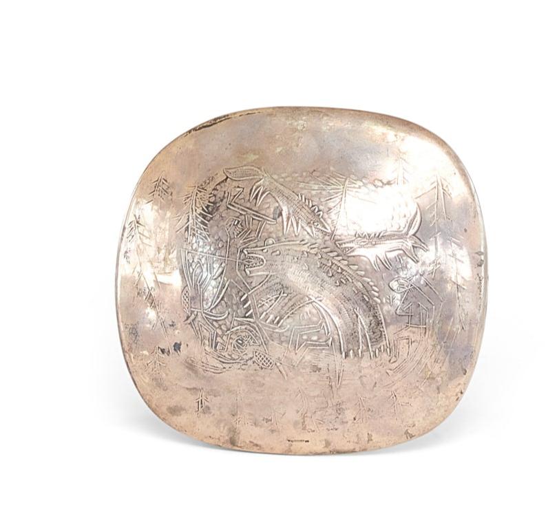 Important Tapio Wirkkala &quot;Bear Hunt&quot; Dish/Bowl, 1948