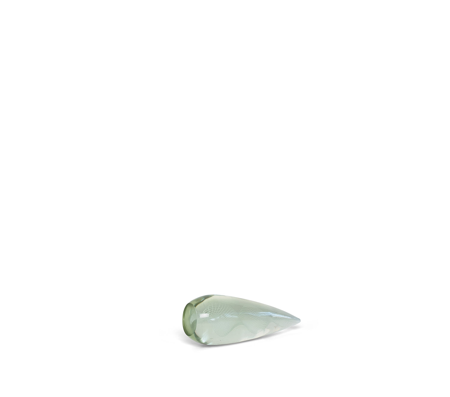 A Large Hand-Blown Glass Obelisk with Internal Canes or Filigrana