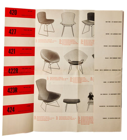 Chairs by Bertoia Knoll International , Inc.