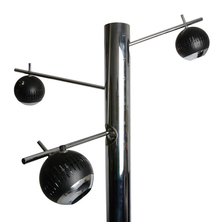 Monumental Angelo Lelli Floor Lamp For Arteluce.
