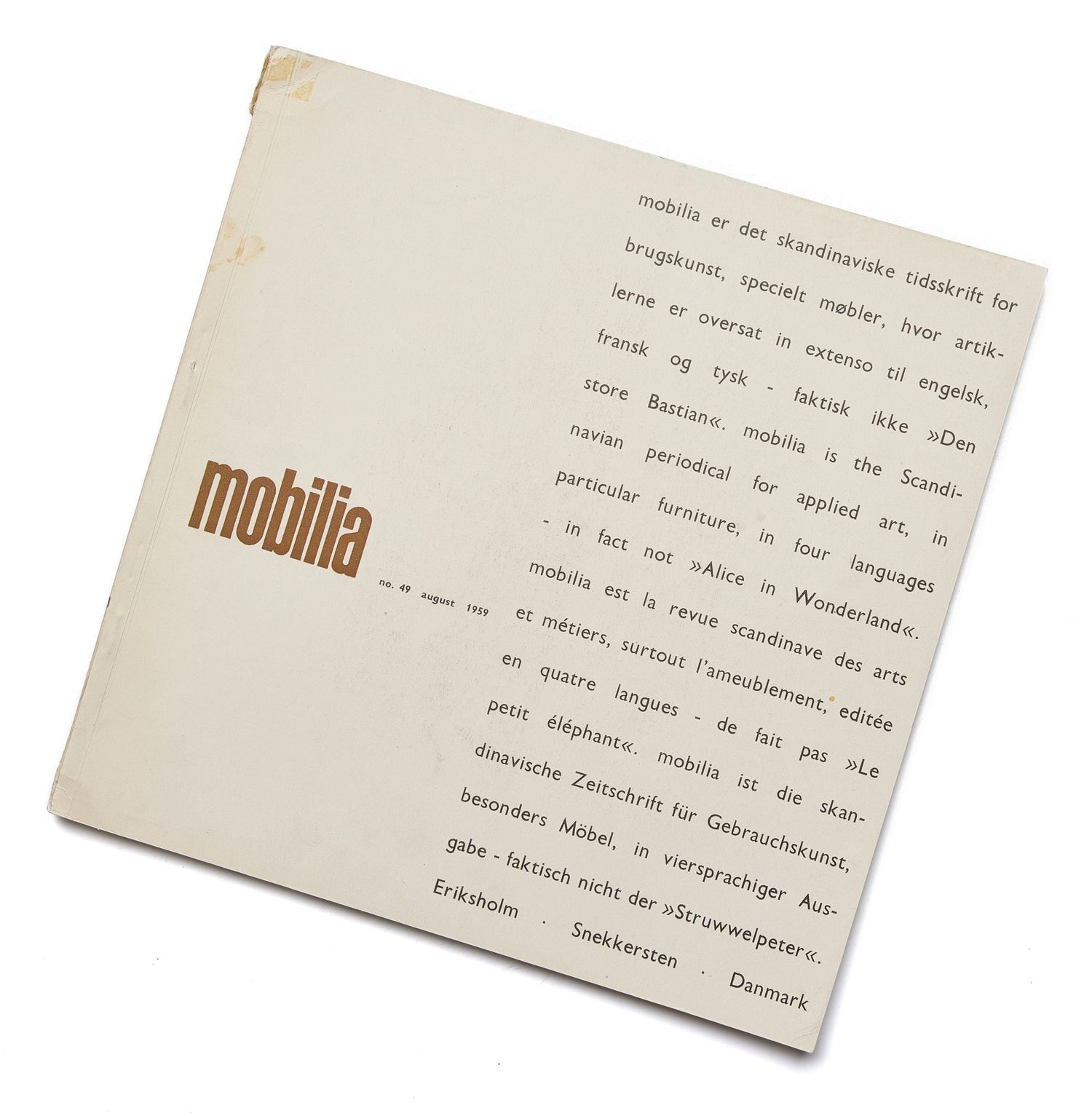 Mobilia August 1959 No. 49