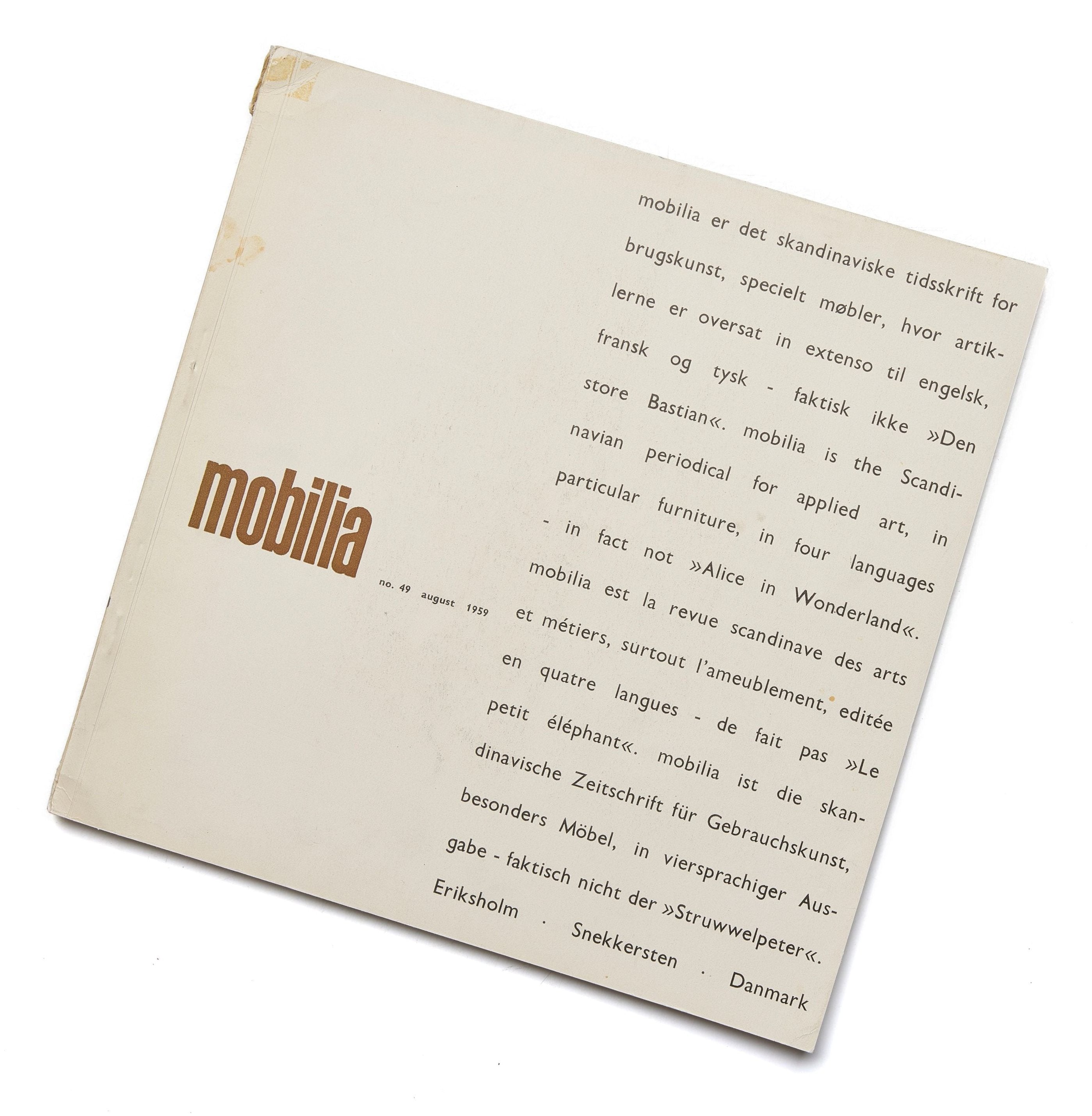 Mobilia August 1959 No. 49