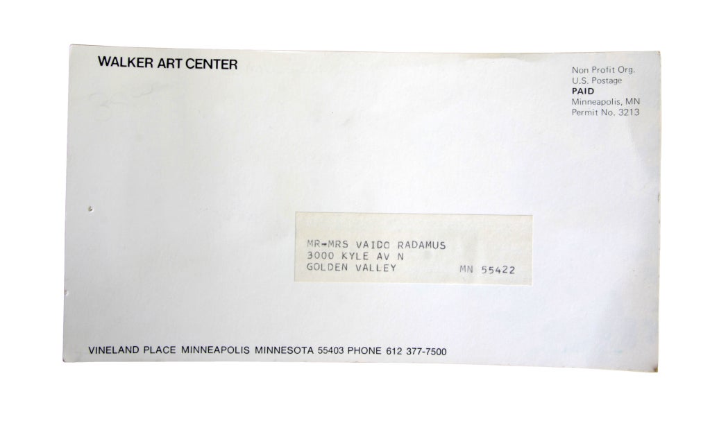 Incredibly rare Ray and Charles Eames autographed ephemera
