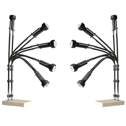 Rare Pair of Articulating Arredoluce Table Lamps