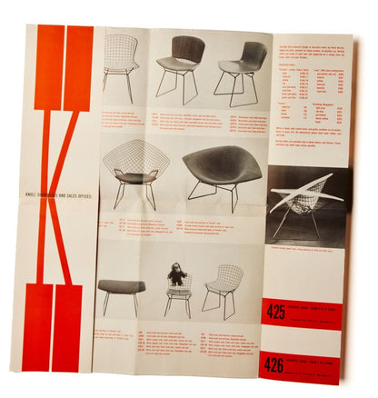 Chairs by Bertoia Knoll International , Inc.