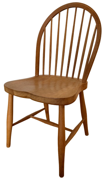 Fritz Henningsen for Carl Hansen Armless Windsor Chairs in Solid Oak