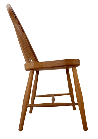 Fritz Henningsen for Carl Hansen Armless Windsor Chairs in Solid Oak