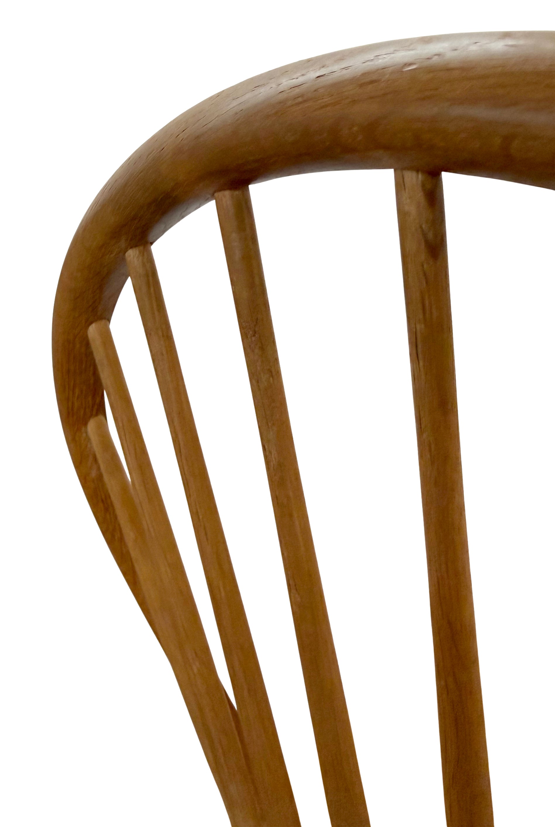 Fritz Henningsen for Carl Hansen Armless Windsor Chairs in Solid Oak