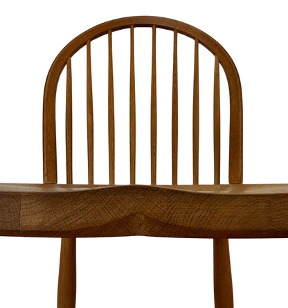 Fritz Henningsen for Carl Hansen Armless Windsor Chairs in Solid Oak
